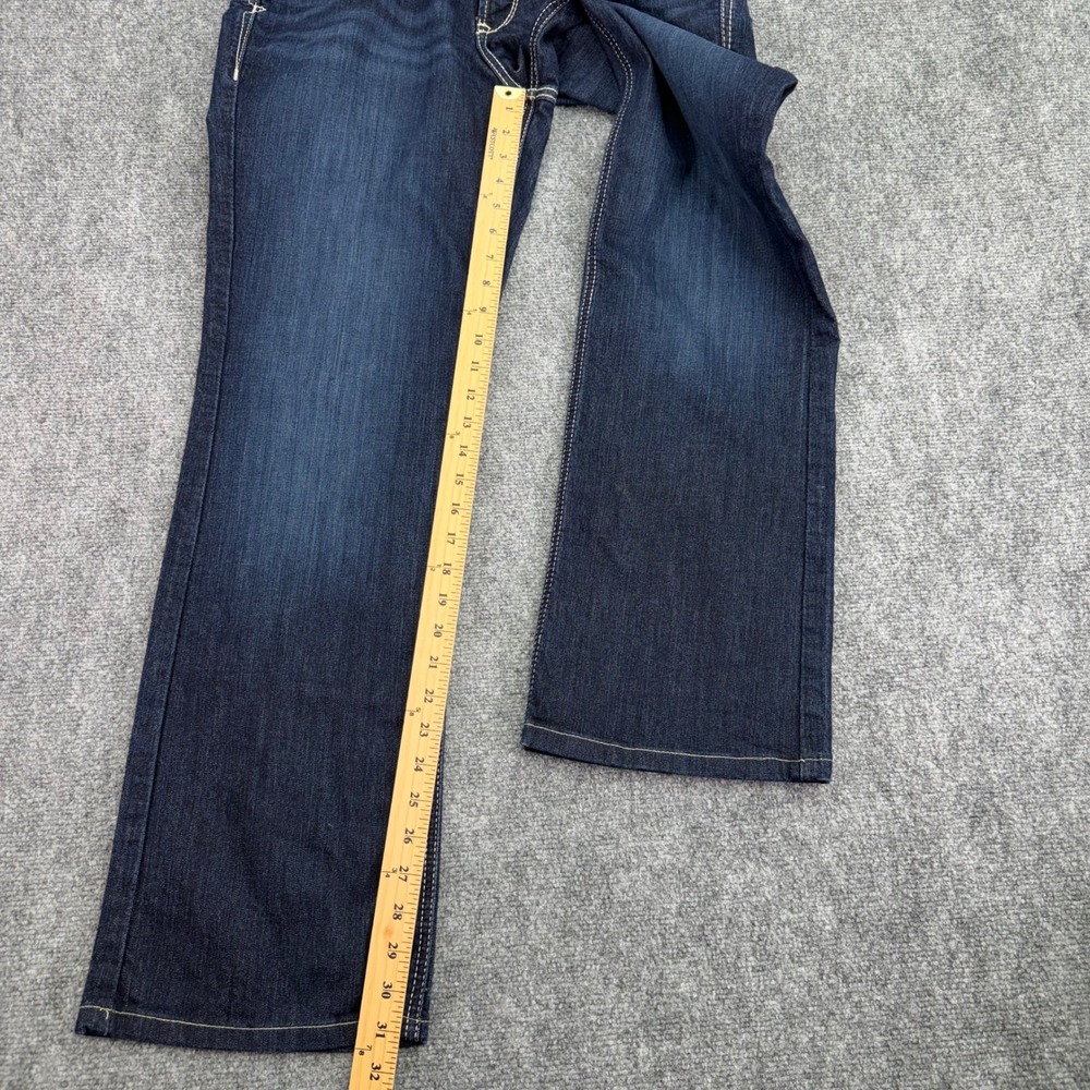 Ariat Real Jeans Women 16WL (Fit 36x31) Blue Contessa Perfect Rise Bootcut Denim - Picture 9 of 16